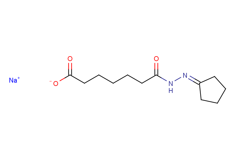 sodium 6-(N'-cyclopentylidenehydrazinecarbonyl)hexanoate