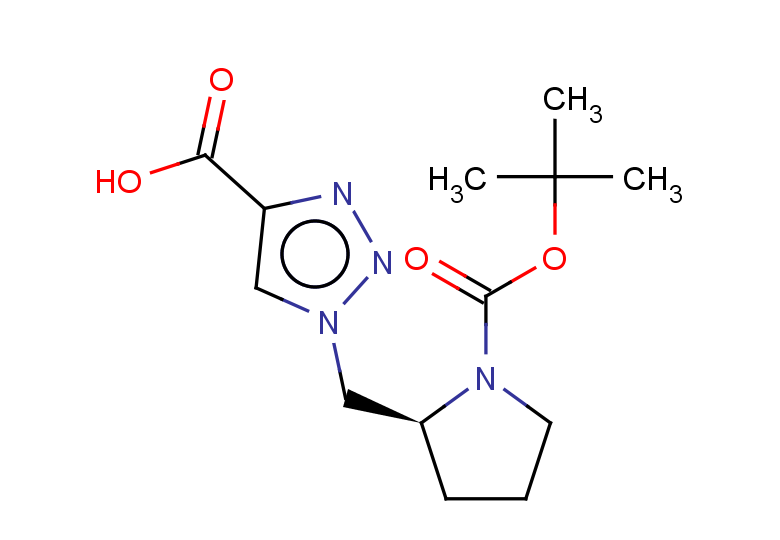 1-{[(2S)-1-[(tert-butoxy)carbonyl]pyrrolidin-2-yl]methyl}-1H-1,2,3-triazole-4-carboxylic acid