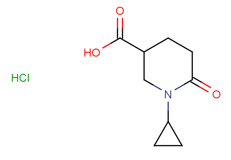 1-cyclopropyl-6-oxopiperidine-3-carboxylic acid hydrochloride