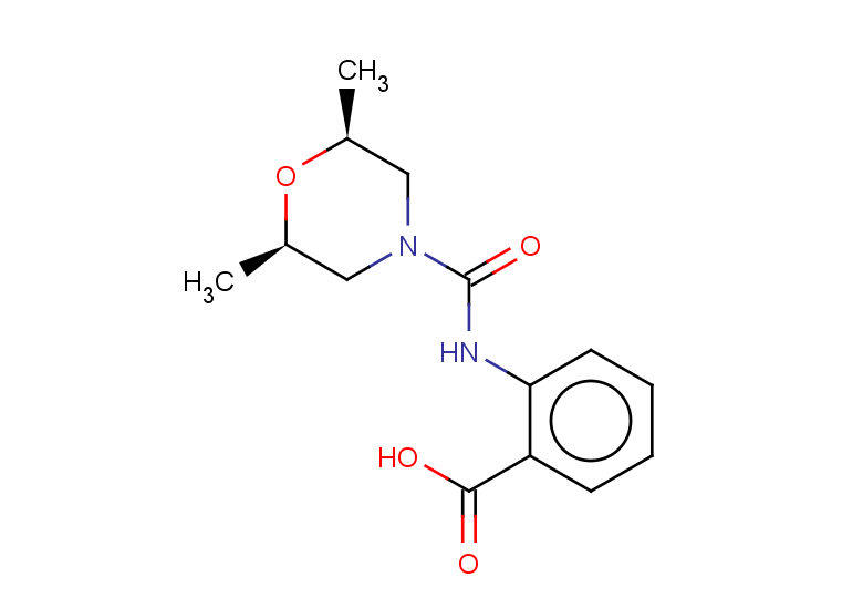 2-{[(2R,6S)-2,6-dimethylmorpholine-4-carbonyl]amino}benzoic acid, cis