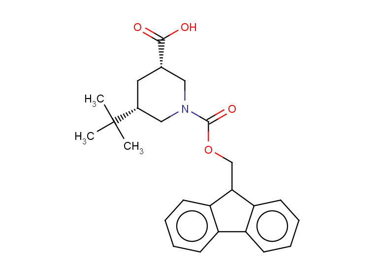 rac-(3R,5R)-5-tert-butyl-1-{[(9H-fluoren-9-yl)methoxy]carbonyl}piperidine-3-carboxylic acid, cis