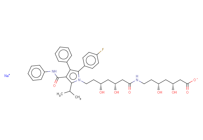 sodium (3R,5R)-7-[(3R,5R)-7-[2-(4-fluorophenyl)-3-phenyl-4-(phenylcarbamoyl)-5-(propan-2-yl)-1H-pyrrol-1-yl]-3,5-dihydroxyheptanamido]-3,5-dihydroxyheptanoate