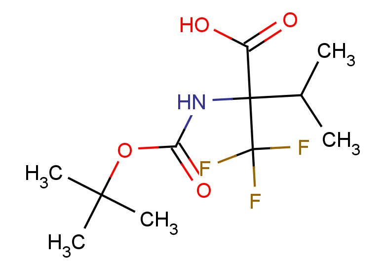 2-{[(tert-butoxy)carbonyl]amino}-3-methyl-2-(trifluoromethyl)butanoic acid