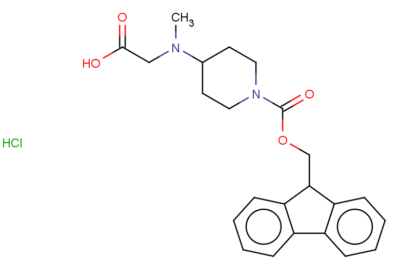 2-[(1-{[(9H-fluoren-9-yl)methoxy]carbonyl}piperidin-4-yl)(methyl)amino]acetic acid hydrochloride