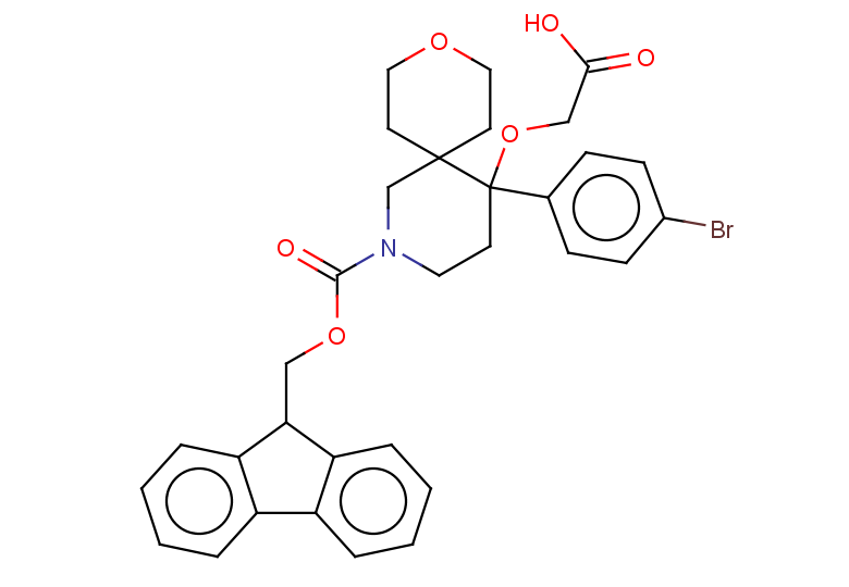 2-{[5-(4-bromophenyl)-2-{[(9H-fluoren-9-yl)methoxy]carbonyl}-9-oxa-2-azaspiro[5.5]undecan-5-yl]oxy}acetic acid