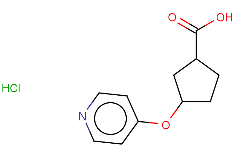3-(pyridin-4-yloxy)cyclopentane-1-carboxylic acid hydrochloride, Mixture of diastereomers