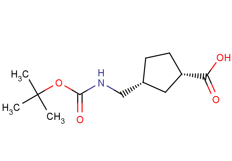 rac-(1R,3S)-3-({[(tert-butoxy)carbonyl]amino}methyl)cyclopentane-1-carboxylic acid, cis
