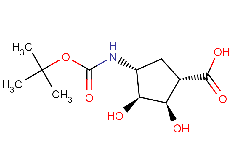 rac-(1R,2S,3R,4S)-4-{[(tert-butoxy)carbonyl]amino}-2,3-dihydroxycyclopentane-1-carboxylic acid