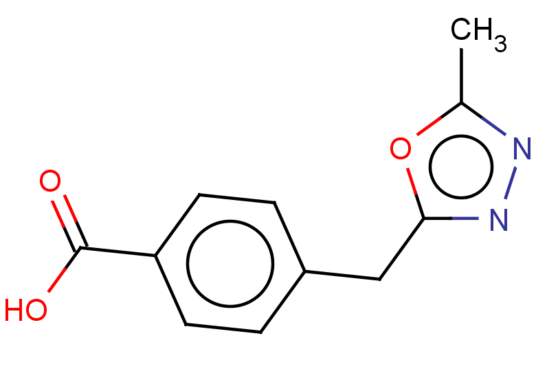 4-[(5-methyl-1,3,4-oxadiazol-2-yl)methyl]benzoic acid