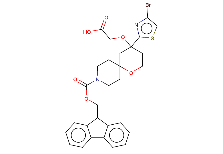 2-{[4-(4-bromo-1,3-thiazol-2-yl)-9-{[(9H-fluoren-9-yl)methoxy]carbonyl}-1-oxa-9-azaspiro[5.5]undecan-4-yl]oxy}acetic acid