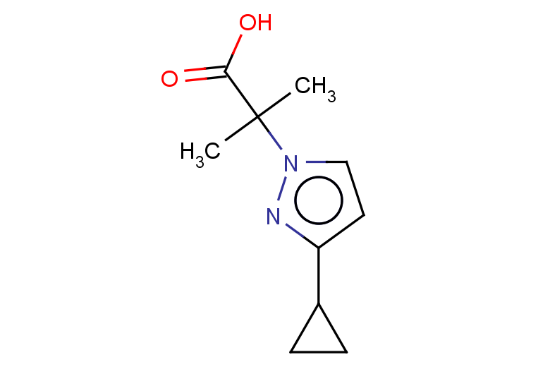 2-(3-cyclopropyl-1H-pyrazol-1-yl)-2-methylpropanoic acid