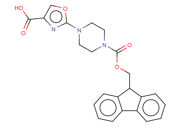 2-(4-{[(9H-fluoren-9-yl)methoxy]carbonyl}piperazin-1-yl)-1,3-oxazole-4-carboxylic acid