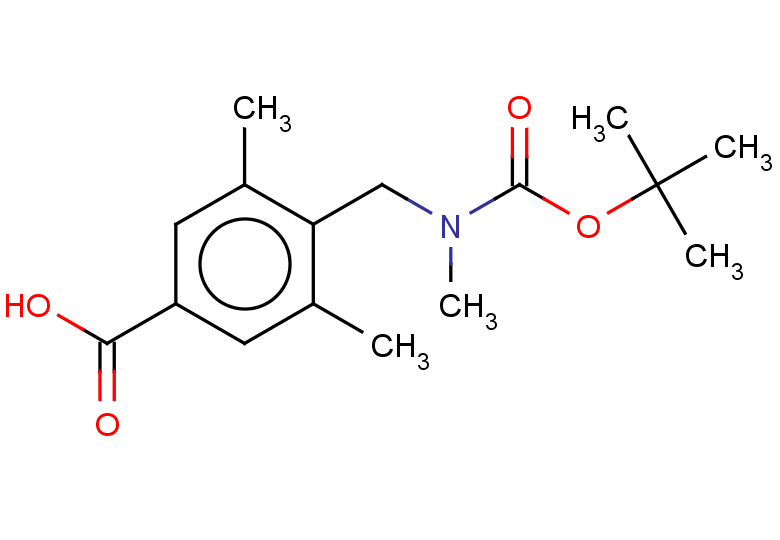 4-({[(tert-butoxy)carbonyl](methyl)amino}methyl)-3,5-dimethylbenzoic acid