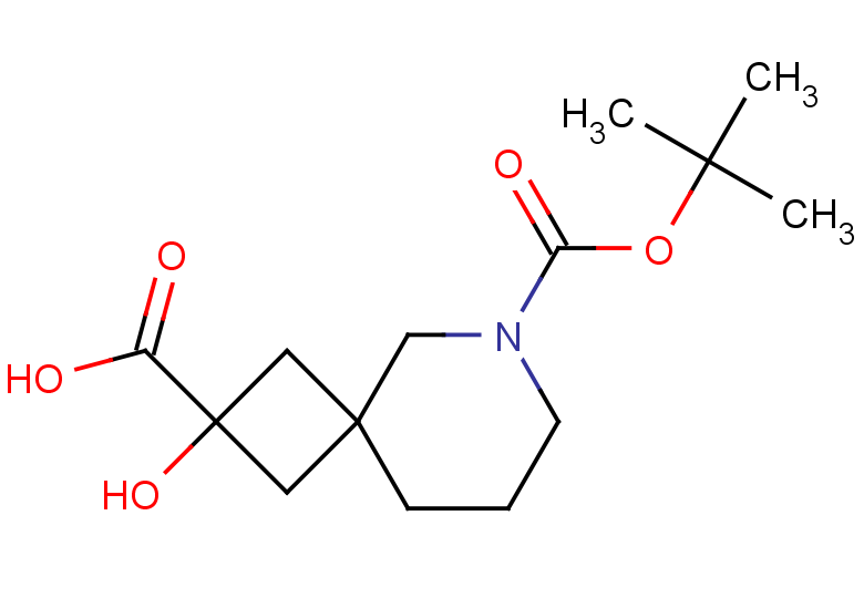 6-[(tert-butoxy)carbonyl]-2-hydroxy-6-azaspiro[3.5]nonane-2-carboxylic acid, Mixture of diastereomers
