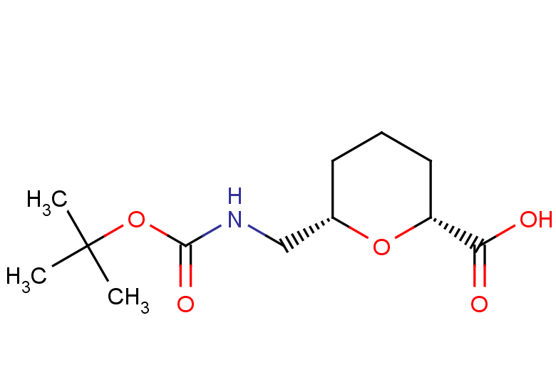 rac-(2R,6S)-6-({[(tert-butoxy)carbonyl]amino}methyl)oxane-2-carboxylic acid, cis