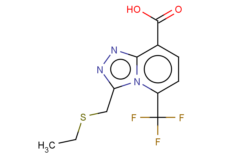 3-[(ethylsulfanyl)methyl]-5-(trifluoromethyl)-[1,2,4]triazolo[4,3-a]pyridine-8-carboxylic acid