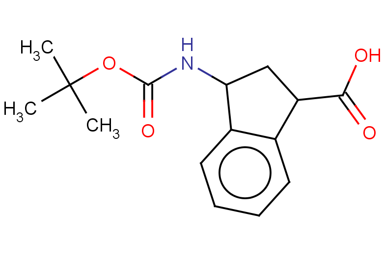 3-{[(tert-butoxy)carbonyl]amino}-2,3-dihydro-1H-indene-1-carboxylic acid, Mixture of diastereomers