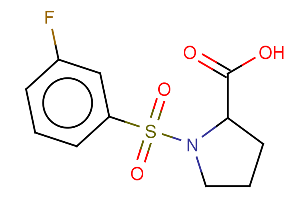 1-(3-fluorobenzenesulfonyl)pyrrolidine-2-carboxylic acid
