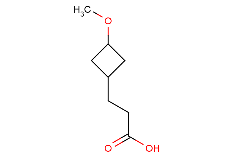 3-(3-methoxycyclobutyl)propanoic acid, Mixture of diastereomers