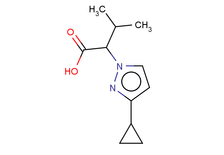 2-(3-cyclopropyl-1H-pyrazol-1-yl)-3-methylbutanoic acid