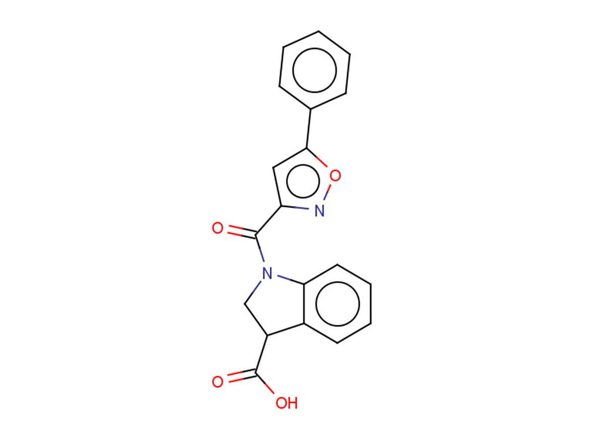 1-(5-phenyl-1,2-oxazole-3-carbonyl)-2,3-dihydro-1H-indole-3-carboxylic acid