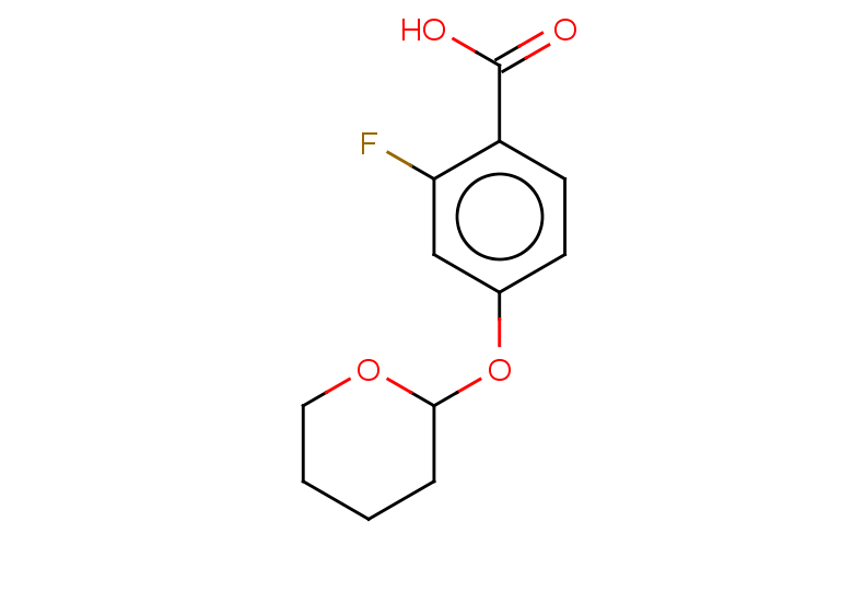 2-fluoro-4-(oxan-2-yloxy)benzoic acid