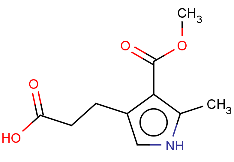 3-[4-(methoxycarbonyl)-5-methyl-1H-pyrrol-3-yl]propanoic acid