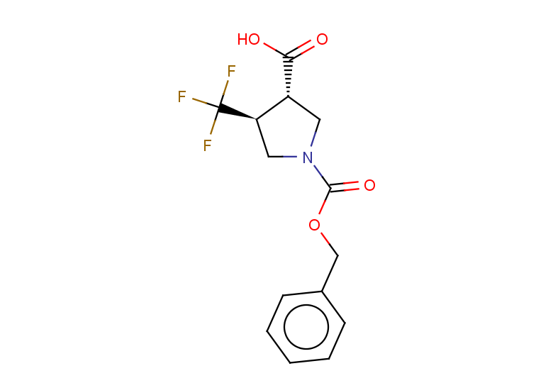 rac-(3R,4R)-1-[(benzyloxy)carbonyl]-4-(trifluoromethyl)pyrrolidine-3-carboxylic acid, trans