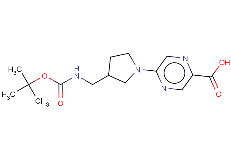 5-[3-({[(tert-butoxy)carbonyl]amino}methyl)pyrrolidin-1-yl]pyrazine-2-carboxylic acid