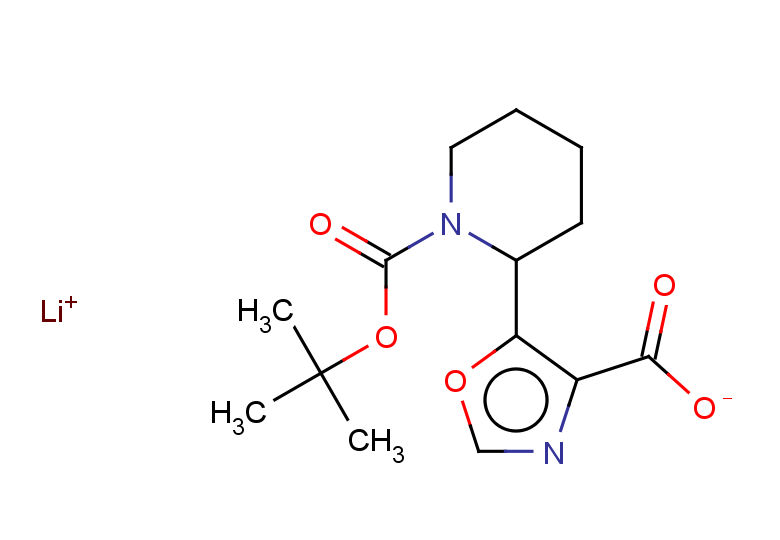 lithium(1+) ion 5-{1-[(tert-butoxy)carbonyl]piperidin-2-yl}-1,3-oxazole-4-carboxylate
