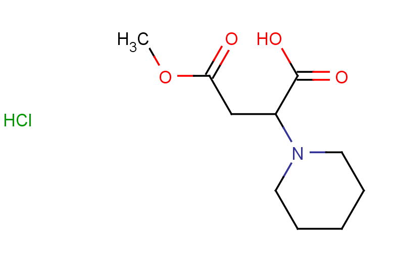 4-methoxy-4-oxo-2-(piperidin-1-yl)butanoic acid hydrochloride