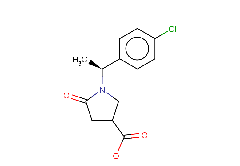 1-[(1S)-1-(4-chlorophenyl)ethyl]-5-oxopyrrolidine-3-carboxylic acid