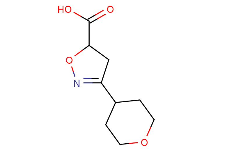 3-(oxan-4-yl)-4,5-dihydro-1,2-oxazole-5-carboxylic acid