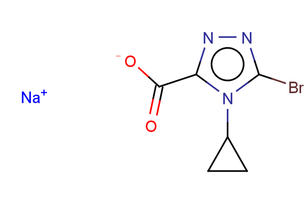 sodium 5-bromo-4-cyclopropyl-4H-1,2,4-triazole-3-carboxylate