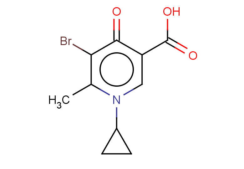 5-bromo-1-cyclopropyl-6-methyl-4-oxo-1,4-dihydropyridine-3-carboxylic acid