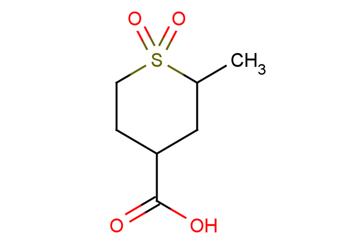2-methyl-1,1-dioxo-1lambda6-thiane-4-carboxylic acid, Mixture of diastereomers