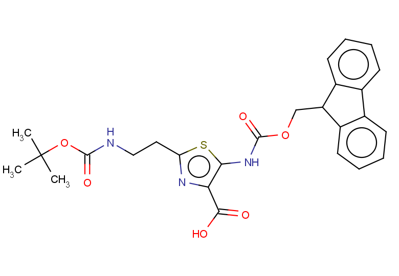 2-(2-{[(tert-butoxy)carbonyl]amino}ethyl)-5-({[(9H-fluoren-9-yl)methoxy]carbonyl}amino)-1,3-thiazole-4-carboxylic acid