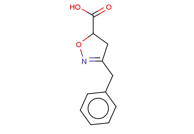 3-benzyl-4,5-dihydro-1,2-oxazole-5-carboxylic acid