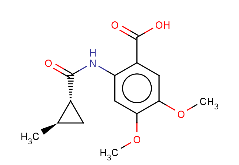 rac-4,5-dimethoxy-2-[(1R,2R)-2-methylcyclopropaneamido]benzoic acid, trans