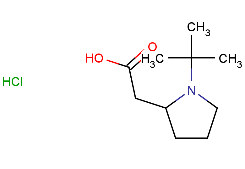 2-(1-tert-butylpyrrolidin-2-yl)acetic acid hydrochloride