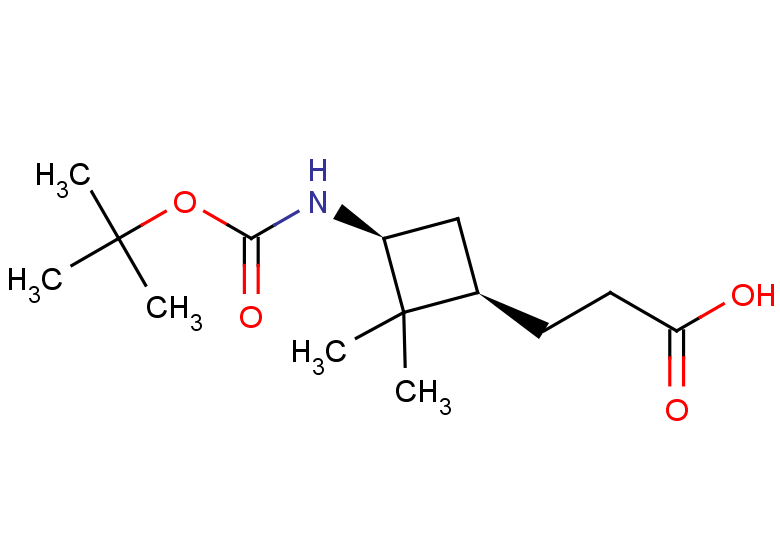 3-[(1R,3S)-3-{[(tert-butoxy)carbonyl]amino}-2,2-dimethylcyclobutyl]propanoic acid