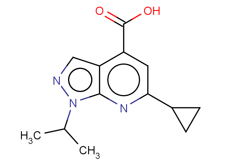 6-cyclopropyl-1-(propan-2-yl)-1H-pyrazolo[3,4-b]pyridine-4-carboxylic acid