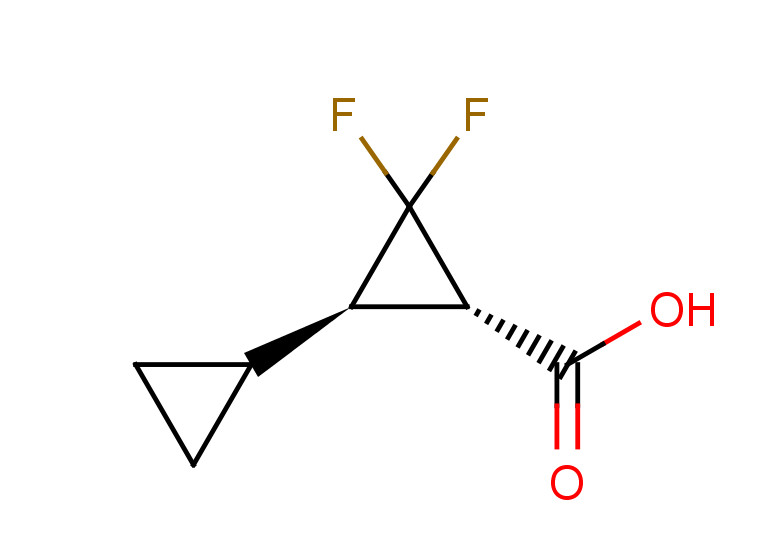 rac-(1R,3S)-3-cyclopropyl-2,2-difluorocyclopropane-1-carboxylic acid, trans