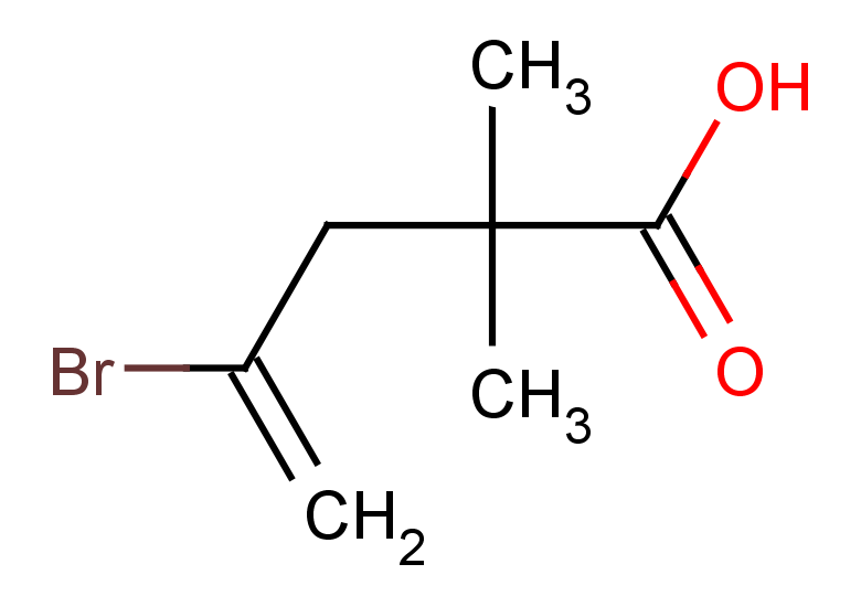 4-bromo-2,2-dimethylpent-4-enoic acid