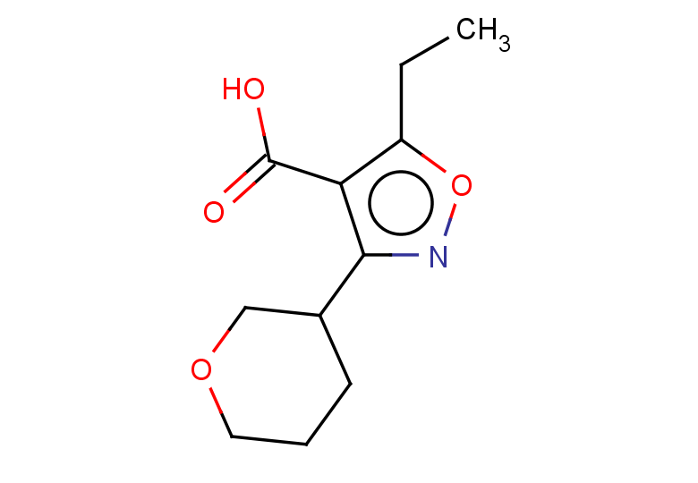 5-ethyl-3-(oxan-3-yl)-1,2-oxazole-4-carboxylic acid