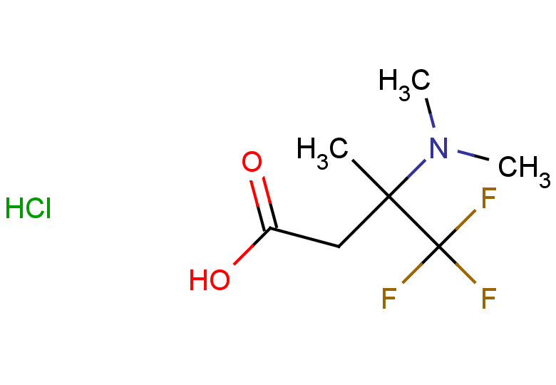 3-(dimethylamino)-4,4,4-trifluoro-3-methylbutanoic acid hydrochloride
