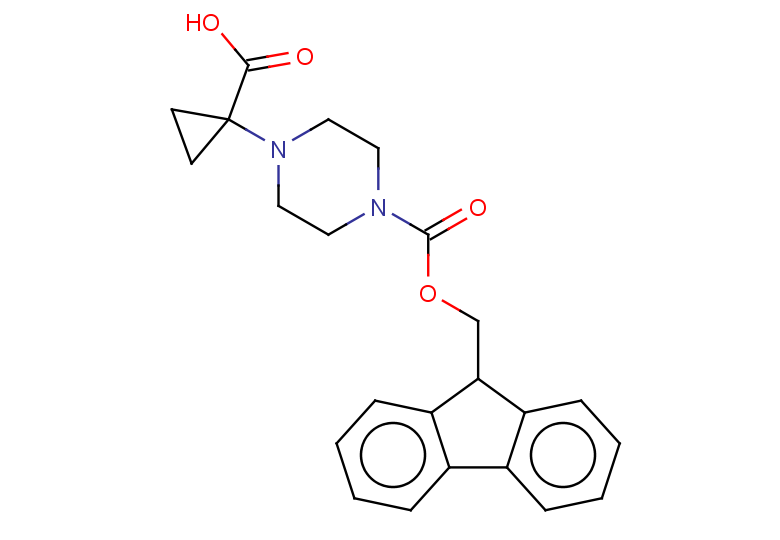 1-(4-{[(9H-fluoren-9-yl)methoxy]carbonyl}piperazin-1-yl)cyclopropane-1-carboxylic acid