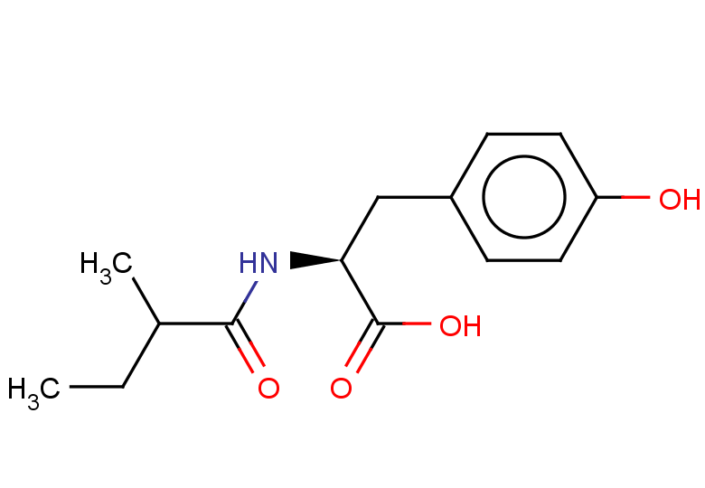 (2S)-3-(4-hydroxyphenyl)-2-(2-methylbutanamido)propanoic acid