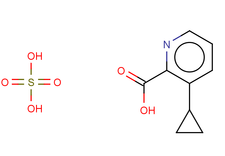 3-cyclopropylpyridine-2-carboxylic acid, sulfuric acid