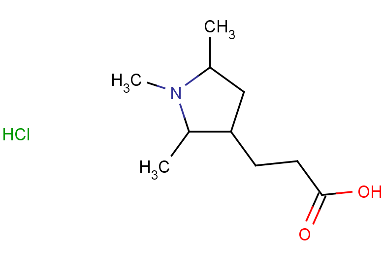 3-(1,2,5-trimethylpyrrolidin-3-yl)propanoic acid hydrochloride, Mixture of diastereomers